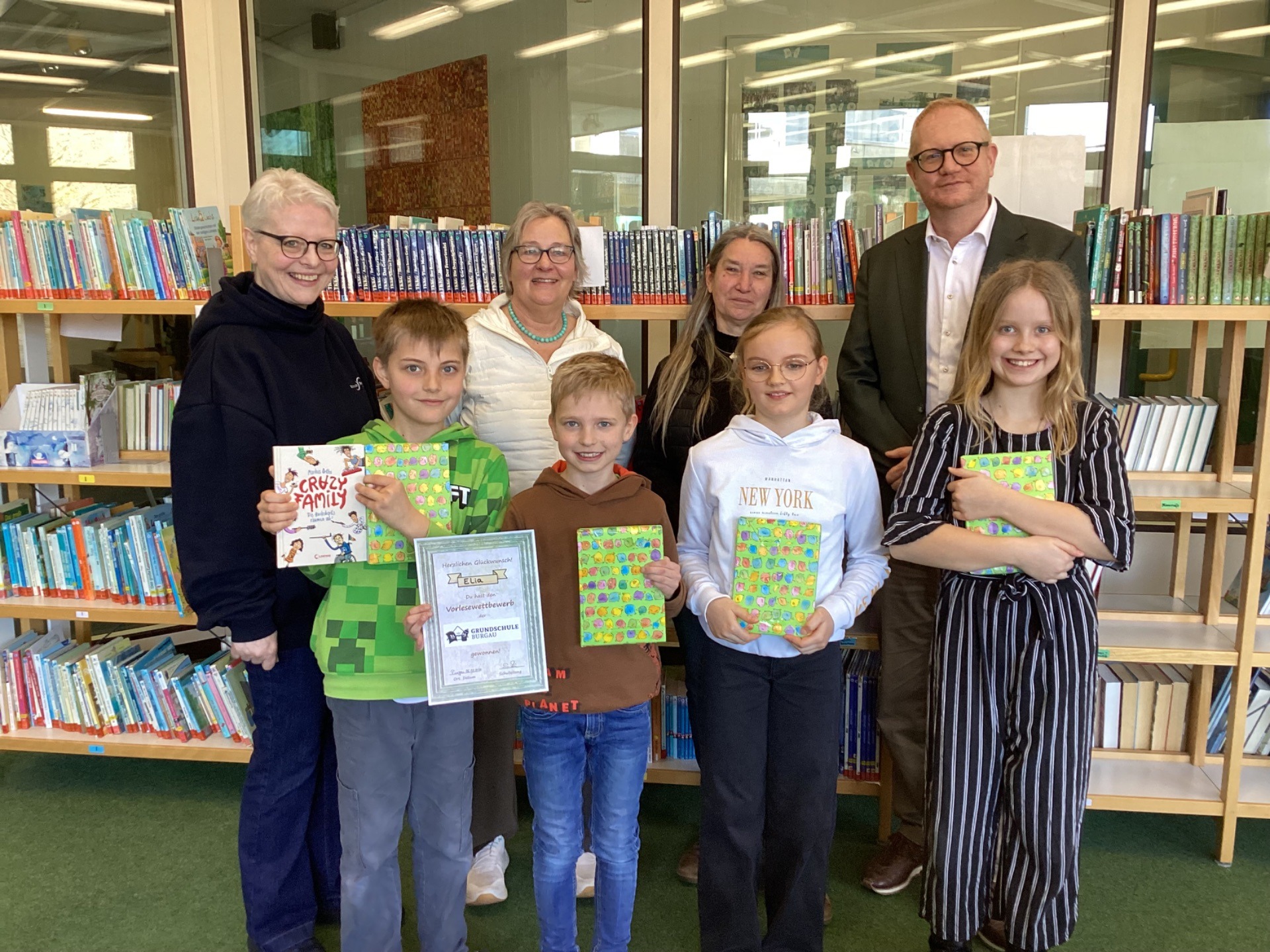 Foto Vorlesewettberwerb, Klassensieger